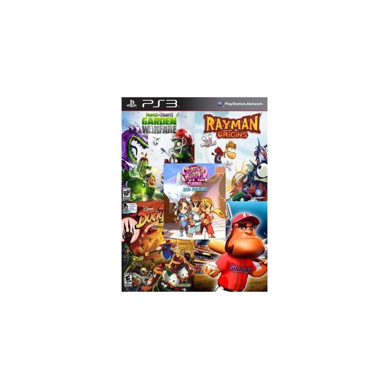 5 JUEGOS EN 1 Plants vs. Zombies Garden Warfare Rayman Origins Mas DuckTales Remastered Mas SUPER MEGA BASEBALL Mas Super Puzzle