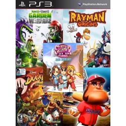5 JUEGOS EN 1 Plants vs. Zombies Garden Warfare Rayman Origins Mas DuckTales Remastered Mas SUPER MEGA BASEBALL Mas Super Puzzle