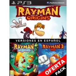 3 juegos en 1 Rayman Origins Mas Rayman Legends Mas RAYMAN 3 HD